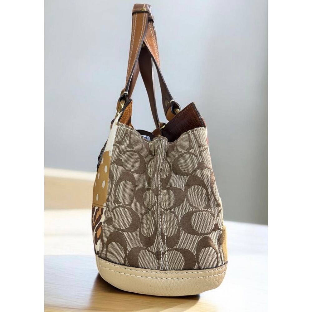 Y2K Coach 10816 Signature Patchwork Satchel & 40527 Zip Around Wallet - Picture 4 of 14
